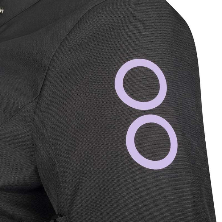 Veste moto Bering LADY PAMELA NOIR/LILA Grande Taille