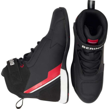 Baskets moto femme Bering LADY JAG NOIR/ROUGE