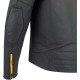 Blouson moto cuir Segura PHIL NOIR/JAUNE