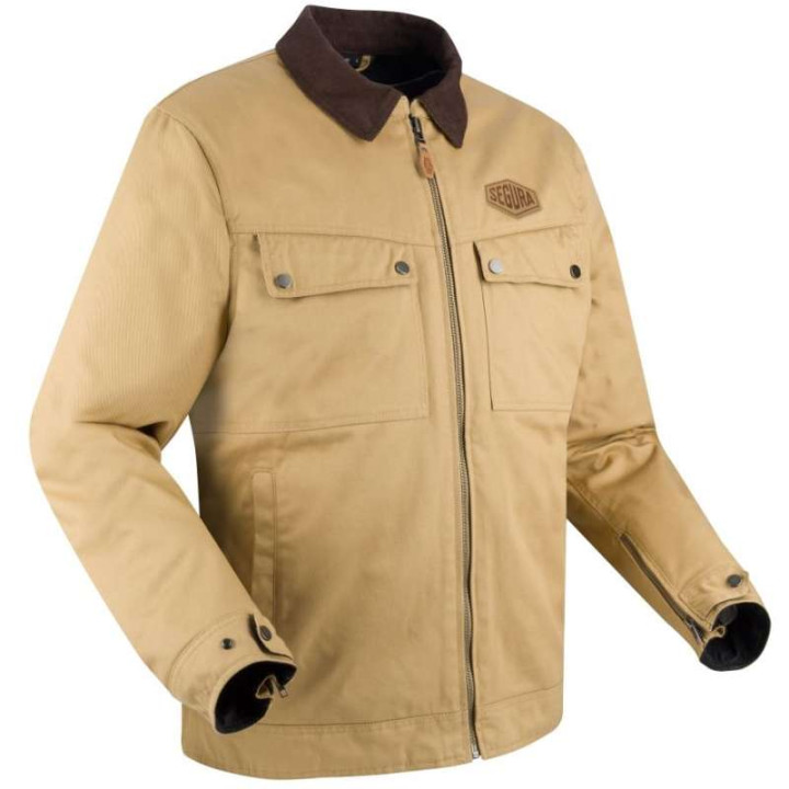 Blouson moto Segura TAMPICO BEIGE