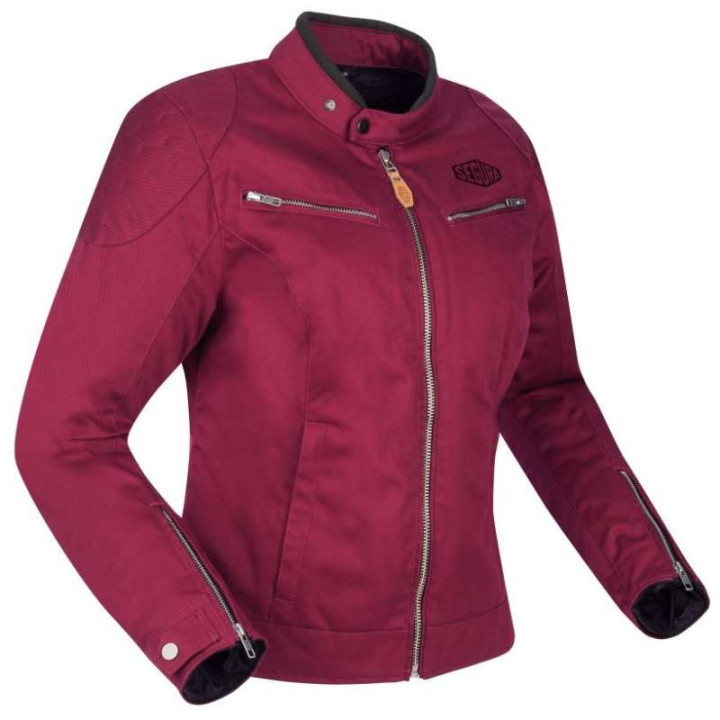 Blouson moto femme Segura LADY TINA BORDEAUX