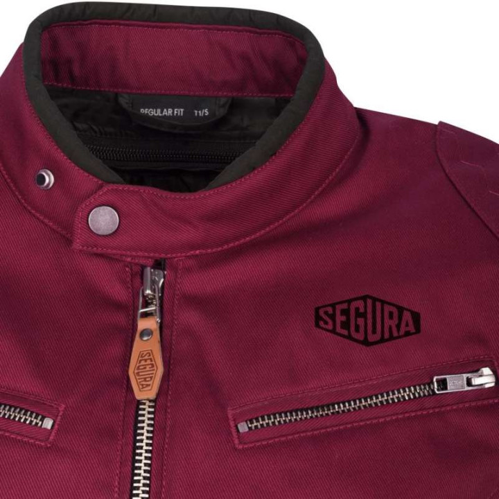 Blouson moto femme Segura LADY TINA BORDEAUX