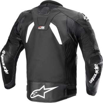 Blouson cuir Alpinestars GP PLUS R V4 Noir/Blanc Blouson cuir Alpinestars GP PLUS R V4 Noir/Blanc