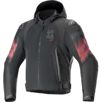 Blouson moto Alpinestars Zaca Air Venom Waterproof Noir/Rouge