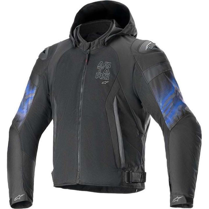 Blouson moto Alpinestars Zaca Air Venom Waterproof Noir/Bleu