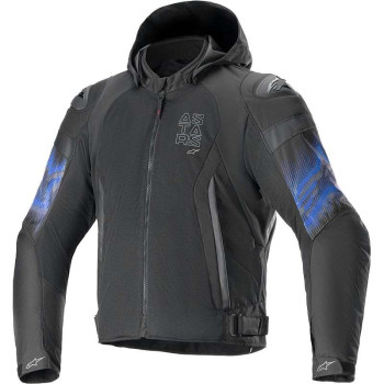 Blouson moto Alpinestars Zaca Air Venom Waterproof Noir/Bleu