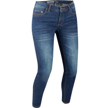 Jean moto femme Bering LADY TRUST SLIM BLEU DELAVE Jean moto femme Bering LADY TRUST SLIM BLEU DELAVE