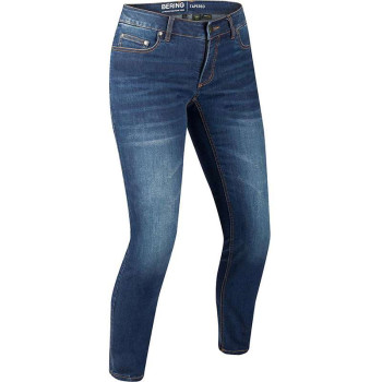 Jean moto femme Bering LADY TRUST TAPERED BLEU DELAVE