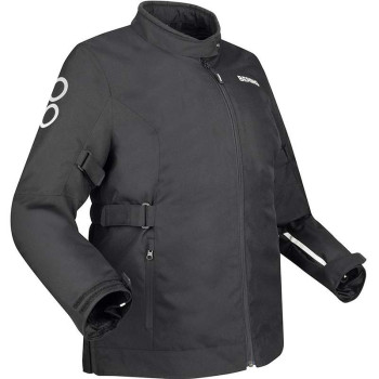 Veste moto Bering LADY PAMELA NOIR/BLANC Grande Taille