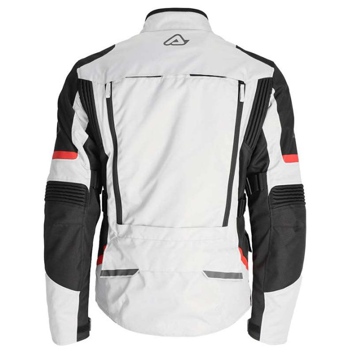Veste moto Acerbis 3 en 1 X-ROVER GRIS/ROUGE