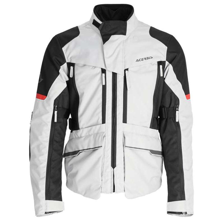 Veste moto Acerbis 3 en 1 X-ROVER GRIS/ROUGE