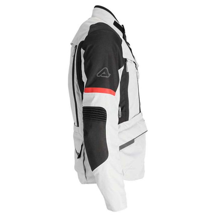 Veste moto Acerbis 3 en 1 X-ROVER GRIS/ROUGE