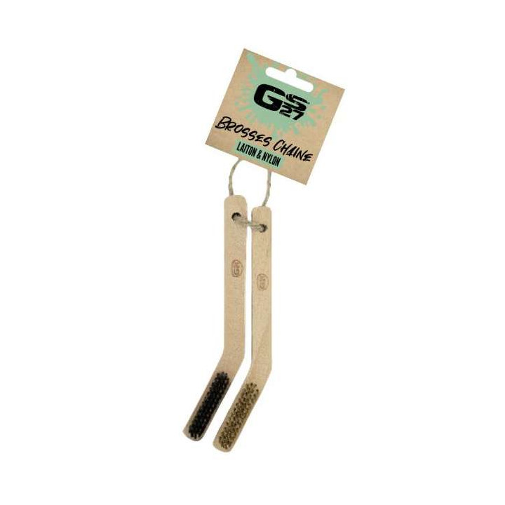 Brosses à chaîne (x2) GS27 Laiton et Nylon