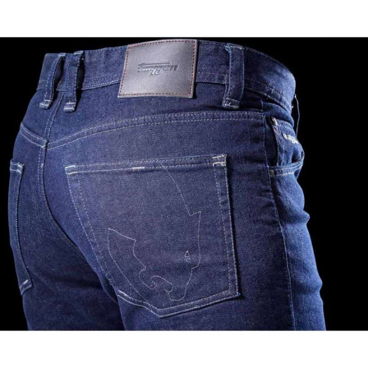 Jean moto Furygan D03 TAPERED Bleu Brut
