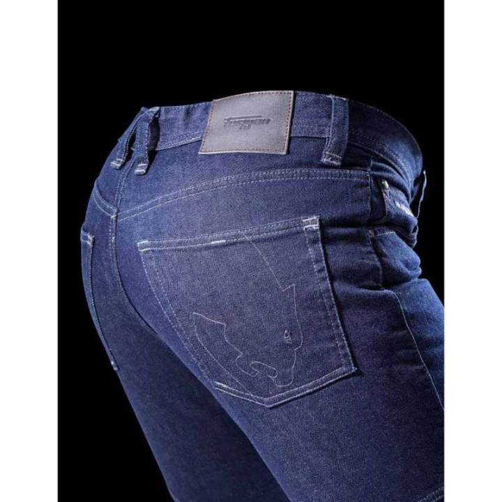 Jean moto Furygan D03 TAPERED Bleu Brut