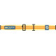 Masque moto cross Scott 89X ERA Beige - Orange Masque moto cross Scott 89X ERA Beige - Orange
