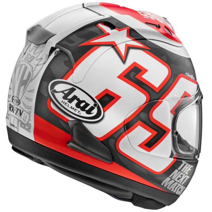 Casque moto Arai RX-7V EVO Nicky Reset Replica Casque moto Arai RX-7V EVO Nicky Reset Replica