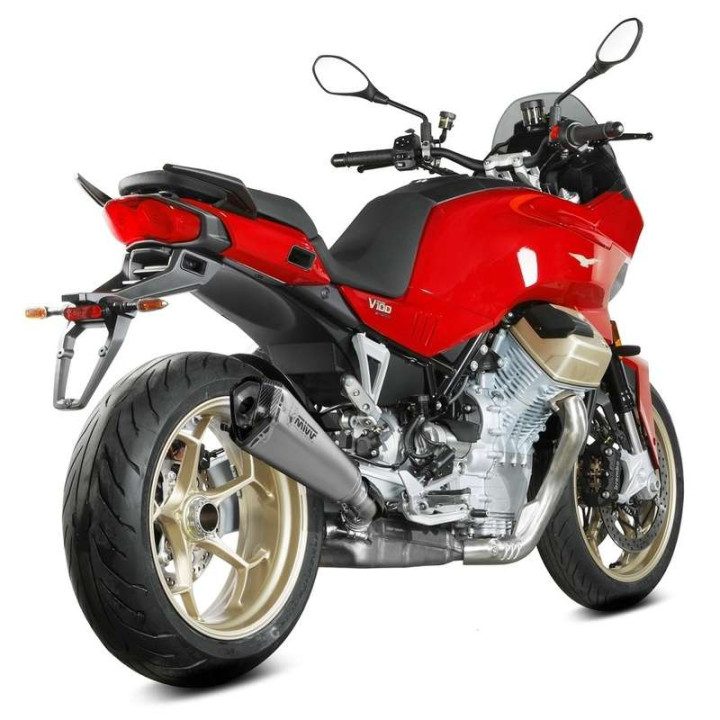 Mivv DELTA RACE stainless steel approved muffler (M.015.LDRX) MOTO GUZZI V100 MANDELLO