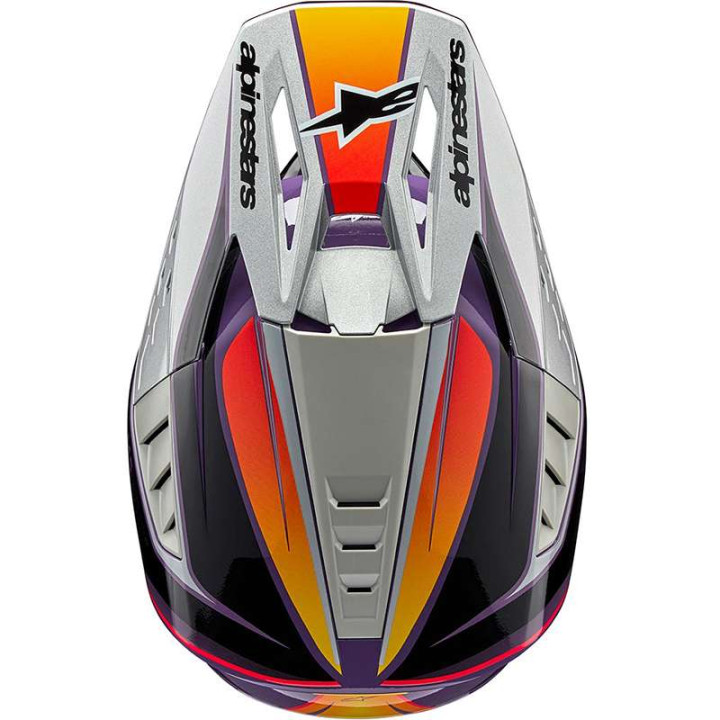 Casque moto cross Alpinestars S-M5 SAIL Violet/Black/Silver