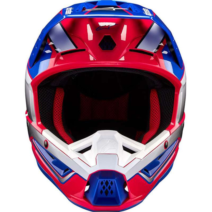 Casque moto cross Alpinestars S-M5 SAIL Blue/White/Pink