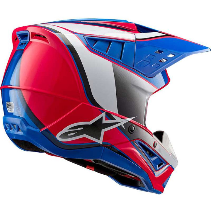Casque moto cross Alpinestars S-M5 SAIL Blue/White/Pink