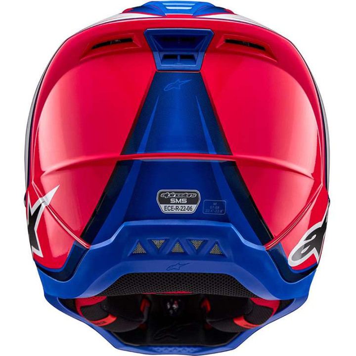 Casque moto cross Alpinestars S-M5 SAIL Blue/White/Pink