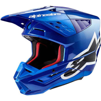 Casque moto cross Alpinestars S-M5 CORP Blue