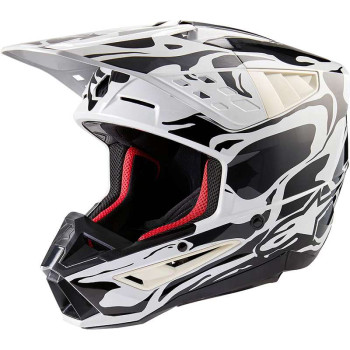 Casque moto cross Alpinestars S-M5 MINERAL Gray/Black