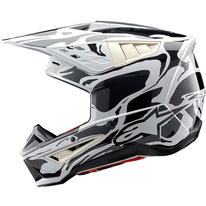 Casque moto cross Alpinestars S-M5 MINERAL Gray/Black