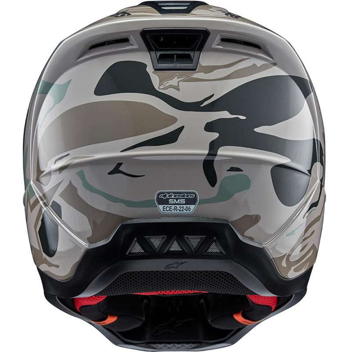 Casque moto cross Alpinestars S-M5 MINERAL Gray/Green