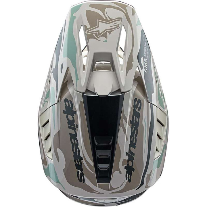 Casque moto cross Alpinestars S-M5 MINERAL Gray/Green