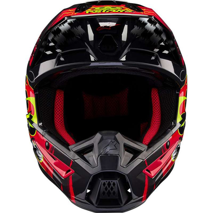 Casque moto cross Alpinestars S-M5 RASH Dark Gray/Red