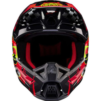 Casque moto cross Alpinestars S-M5 RASH Dark Gray/Red
