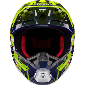 Casque moto cross Alpinestars S-M5 RASH Night Navy/Yellow Fluo