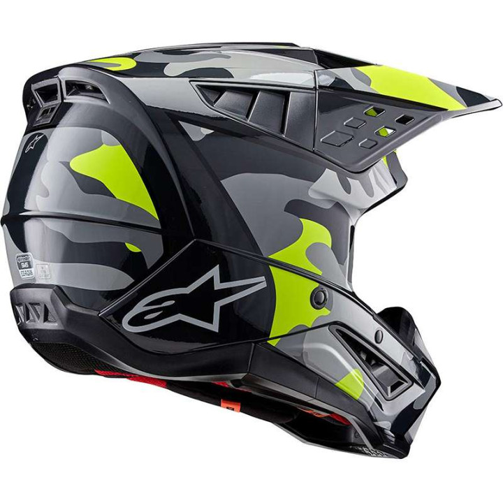 Alpinestars S-M5 ROVER 2 Black/Grey/Yellow Fluo motocross helmet Alpinestars S-M5 ROVER 2 Black/Grey/Yellow Fluo motocross helmet