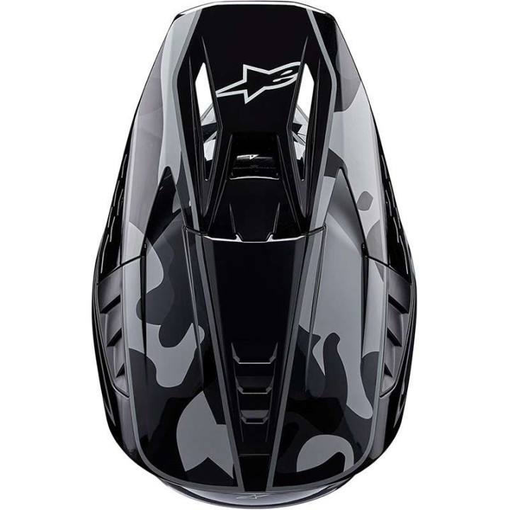 Casque moto cross Alpinestars S-M5 ROVER 2 Black/Silver