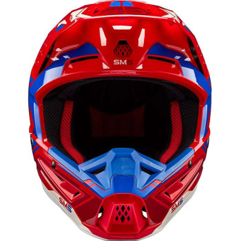 Casque moto cross Alpinestars S-M5 ACTION 2 Red/Blue