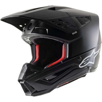 Casque moto cross Alpinestars S-M5 SOLID Black Matt
