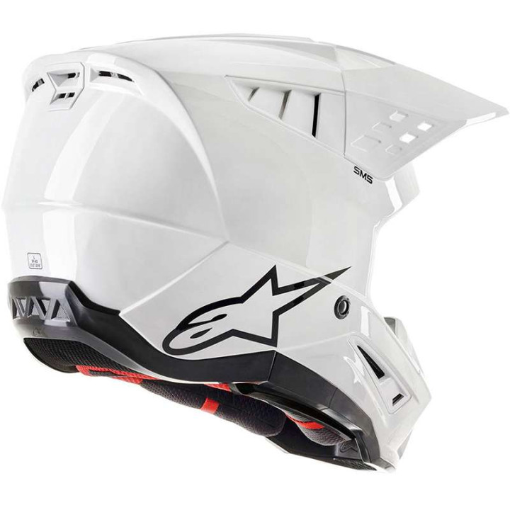 Casque moto cross Alpinestars S-M5 SOLID White