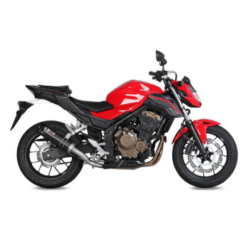 Mivv GP-approved muffler Inox black (H.062.LXBC) HONDA CB500 F 