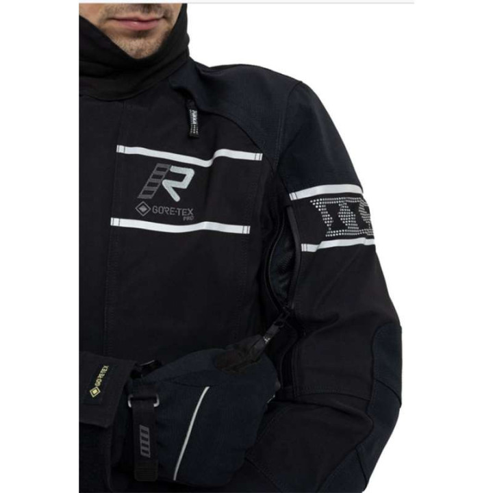 Veste moto Rukka RAPTO-R Gore Tex 3 couches Noir/Argent