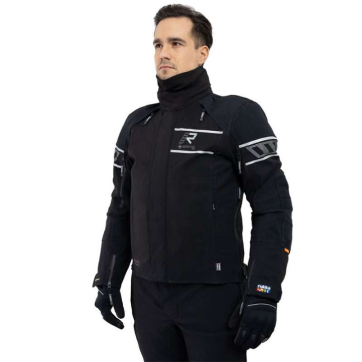 Veste moto Rukka RAPTO-R Gore Tex 3 couches Noir/Argent