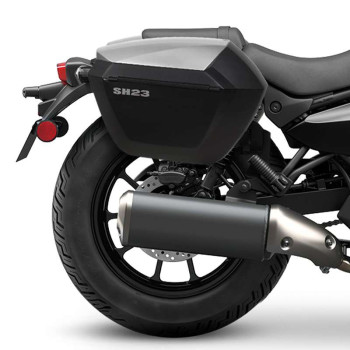 Kit valises Shad SH23 capots alu + supports 3P (K0LM54IF) KAWASAKI ELIMINATOR 500