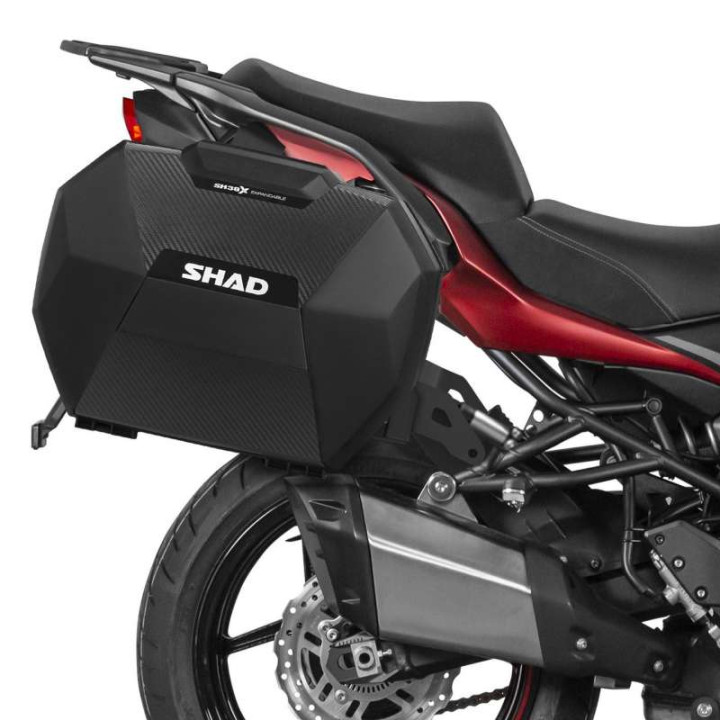 Kit of Shad SH38X CARBON cases + 3P brackets (K0VR14IF) KAWASAKI VERSYS 1000 Kit of Shad SH38X CARBON cases + 3P brackets (K0VR14IF) KAWASAKI VERSYS 1000