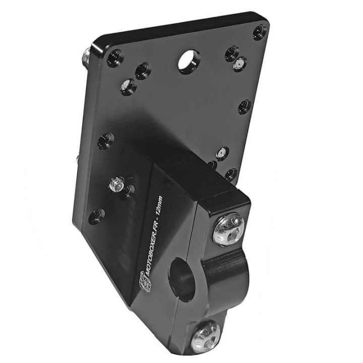 Support alu déporté barre 12mm pour GPS/téléphone/tablette