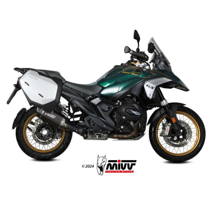 Mivv SR-1 Titanium muffler, black (B.042.LR1TB) R1300GS
