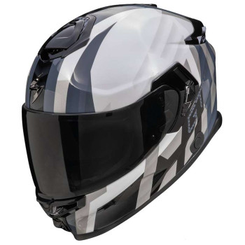Casque Scorpion EXO-GT SP AIR TOURADVEN BLANC/ARGENT