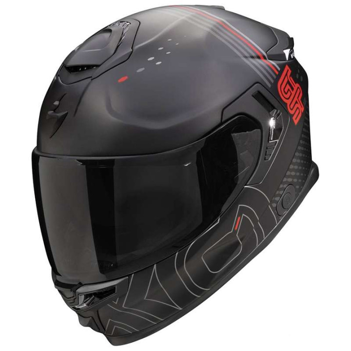 Scorpion EXO-GT SP AIR TECHLANE BLACK MAT/RED helmet