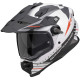 Scorpion ADF-9000 AIR FEAT motorcycle helmet WHITE/BLACK/RED