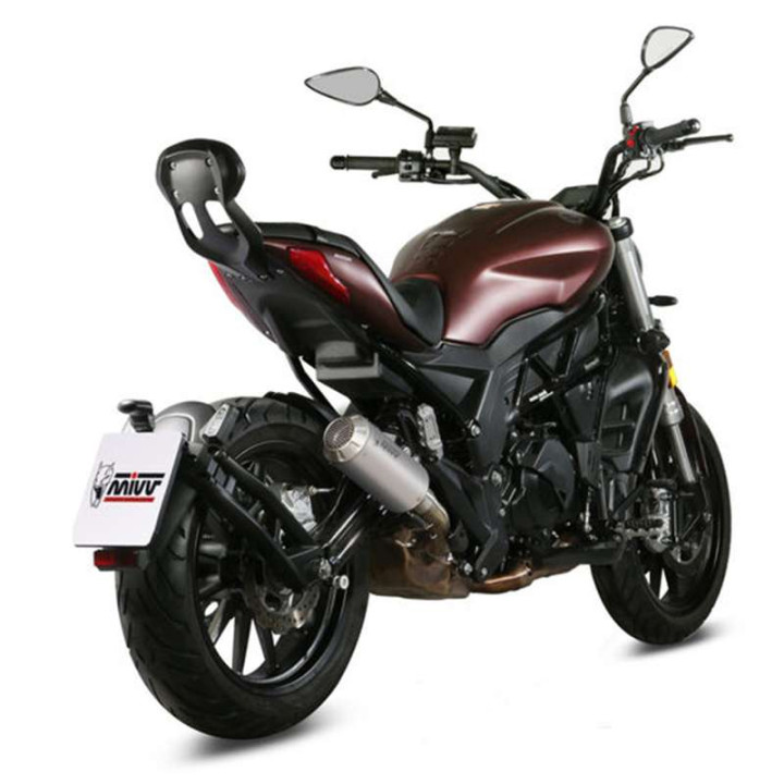 Mivv MK3 stainless steel approved muffler (E.005.LM3X) BENELLI 502 C